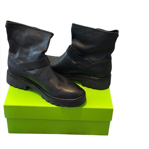 Sam Edelman Kinsley Biker  Black Leather Boots Women’s Size 8.5 - Picture 10 of 10